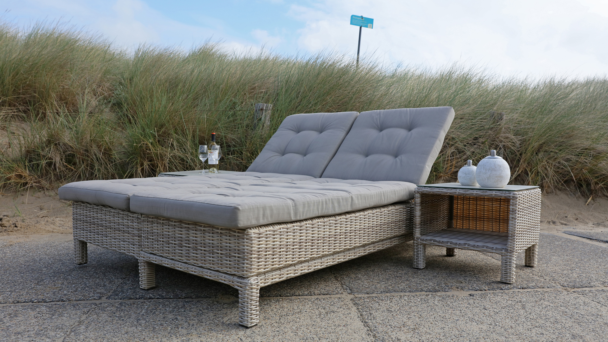 Gartenliege Gartenbett Gartensofa Lounge Gartenbank Sofa ...